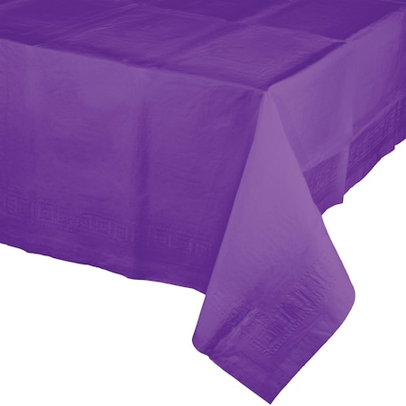 TOUCH OF COLOR Amethyst Purple Paper Tablecloth, 108"x54", 6PK 318935